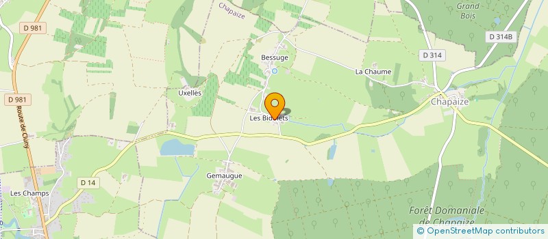 localisation de l'entreprise MADAME SYLVIE DESBONNET  CHAPAIZE