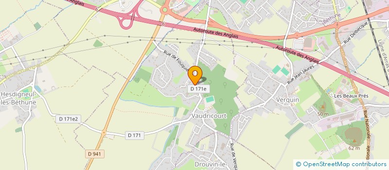 localisation de l'entreprise MADAME SYLVIE DESCAMPS  VAUDRICOURT