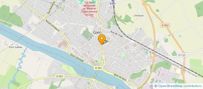 localisation de l'entreprise MADAME SYLVIE DESCHAMPS à GIEN