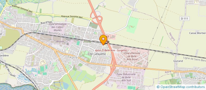 localisation de l'entreprise MADAME SYLVIE DESCHAMPS  AYTRE