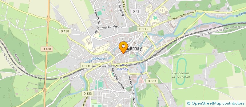 localisation de l'entreprise MADAME SYLVIE DESIRE à BERNAY