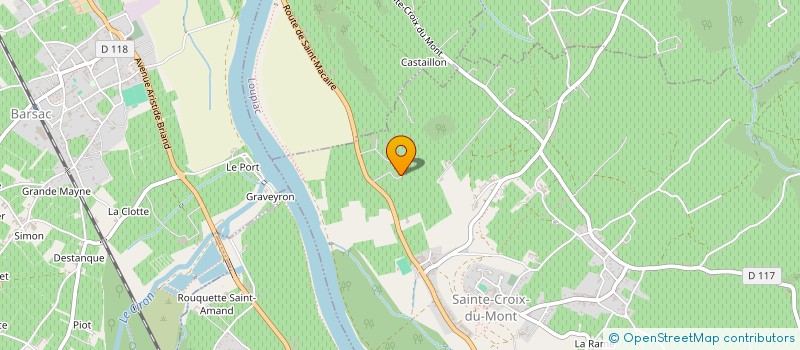 localisation de l'entreprise MADAME SYLVIE DESPUJOLS  SAINTE-CROIX-DU-MONT