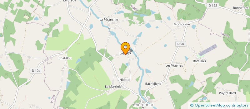 localisation de l'entreprise MADAME SYLVIE DEVILLE à CHERONNAC