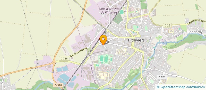localisation de l'entreprise MADAME SYLVIE DEVILLIERS  LE MALESHERBOIS