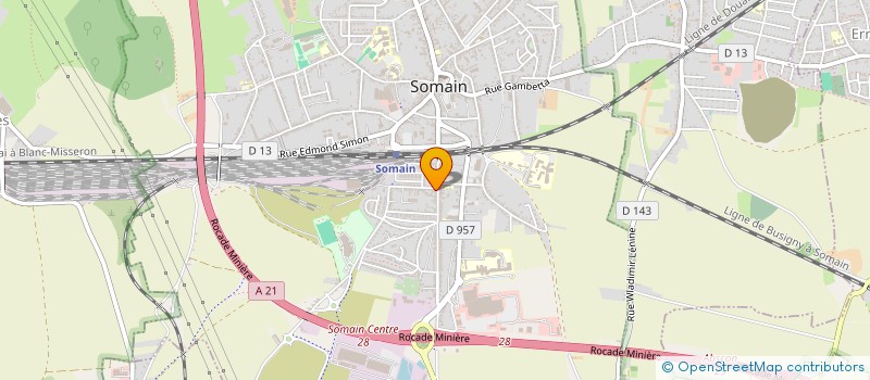 localisation de l'entreprise MADAME SYLVIE DHENNIN  SOMAIN