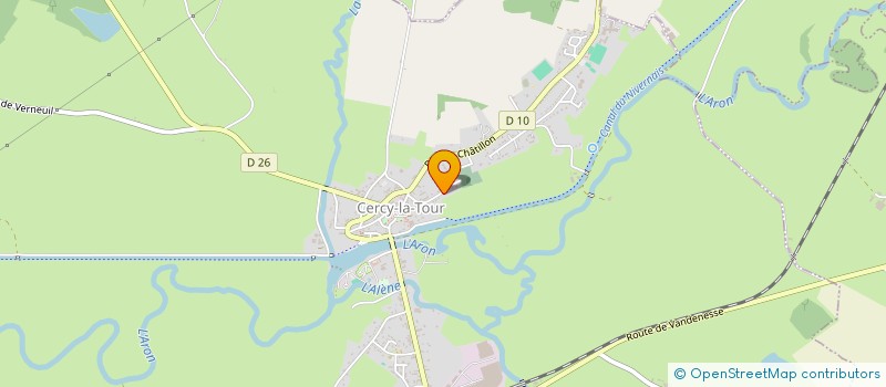 localisation de l'entreprise MADAME SYLVIE DINANT  CERCY-LA-TOUR