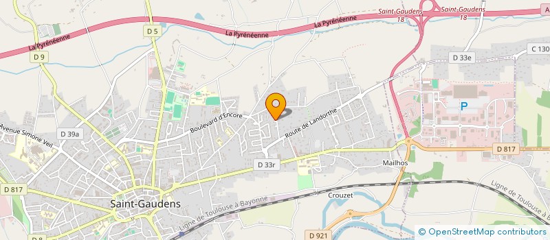 localisation de l'entreprise MADAME SYLVIE DINNAT  SAINT-GAUDENS