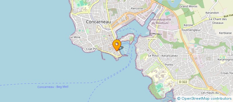 localisation de l'entreprise MADAME SYLVIE DIVET à CONCARNEAU