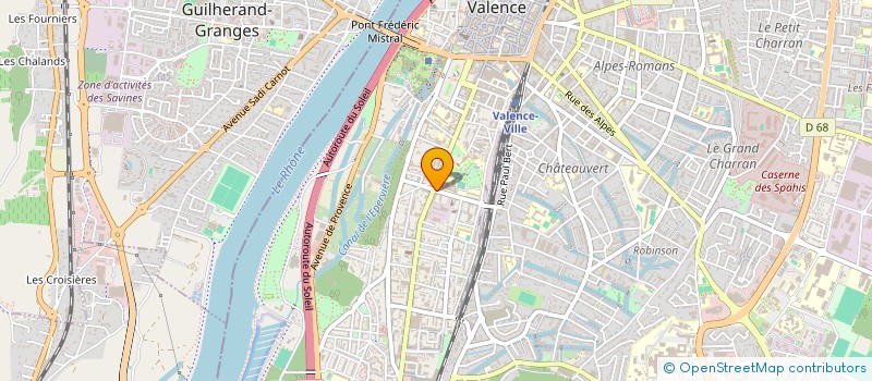 localisation de l'entreprise MADAME SYLVIE DOMAINE  VALENCE