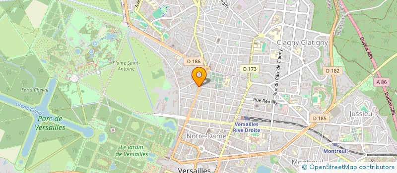 localisation de l'entreprise MADAME SYLVIE DOMINGUES à VERSAILLES