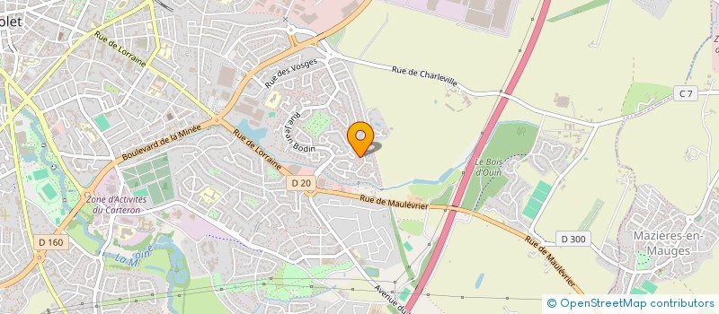 localisation de l'entreprise MADAME SYLVIE DORBEAU à CHOLET