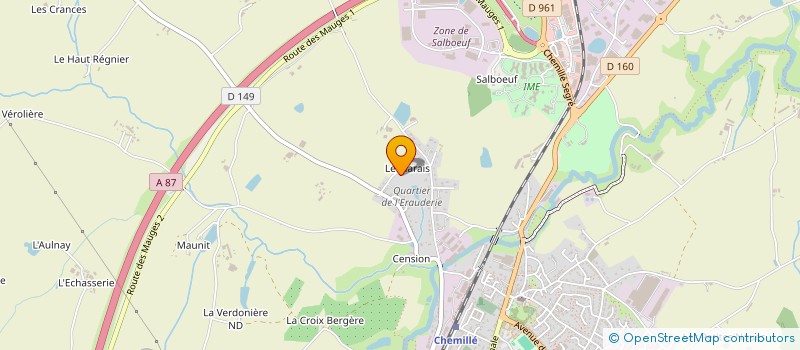 localisation de l'entreprise MADAME SYLVIE DOUBLET  CHEMILLE-EN-ANJOU