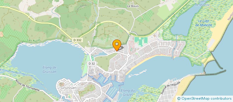 localisation de l'entreprise MADAME SYLVIE DREVET BERTRAND  GRUISSAN