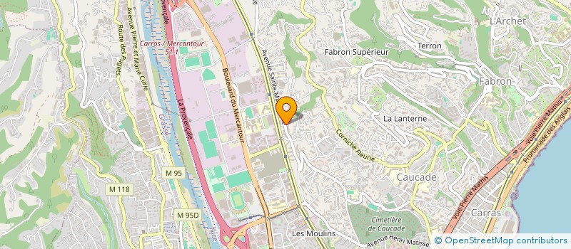 localisation de l'entreprise MADAME SYLVIE DROUIN  NICE