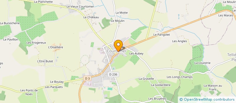 localisation de l'entreprise MADAME SYLVIE DUBOIS à COURTOMER