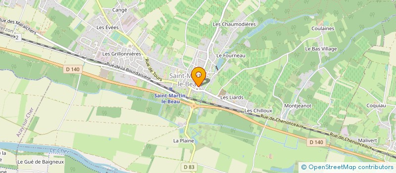 localisation de l'entreprise MADAME SYLVIE DUBOIS  SAINT-MARTIN-LE-BEAU