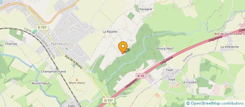 localisation de l'entreprise MADAME SYLVIE DUBOURG  NANTEUIL