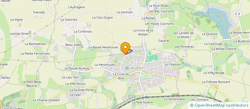 localisation de l'entreprise MADAME SYLVIE DUBUS  BRETEIL