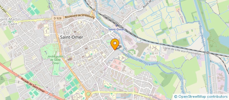 localisation de l'entreprise MADAME SYLVIE DUCATEZ  SAINT-OMER