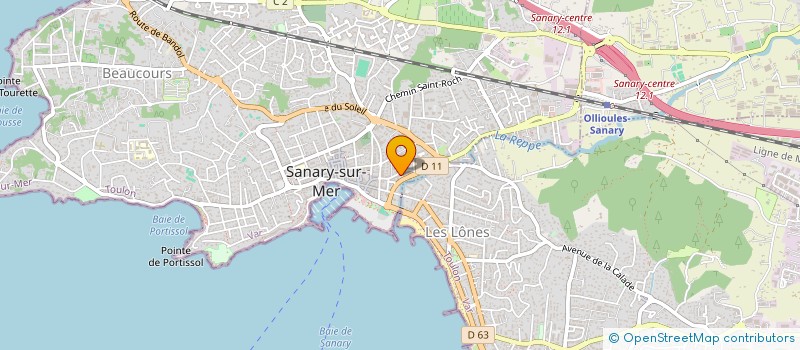 localisation de l'entreprise MADAME SYLVIE DUCHESNE  SANARY-SUR-MER