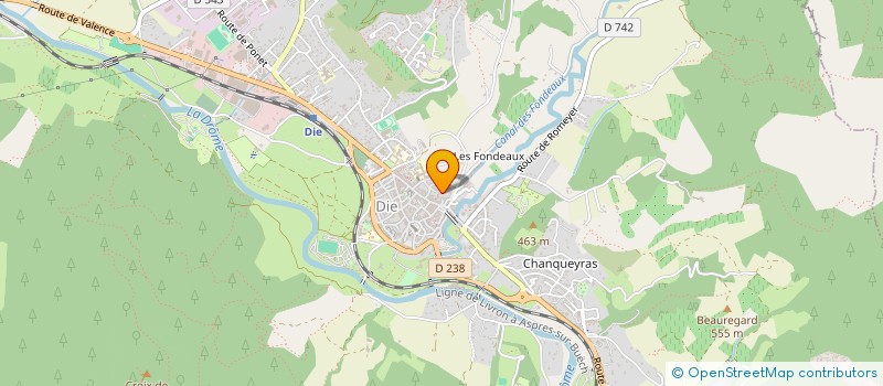 localisation de l'entreprise MADAME SYLVIE DUCROS  DIE