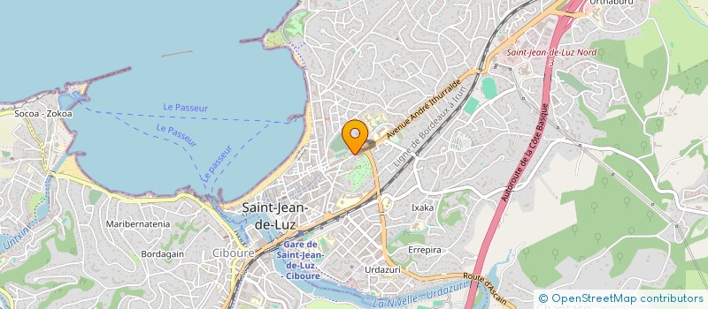 localisation de l'entreprise MADAME SYLVIE DUFOURG  SAINT-JEAN-DE-LUZ