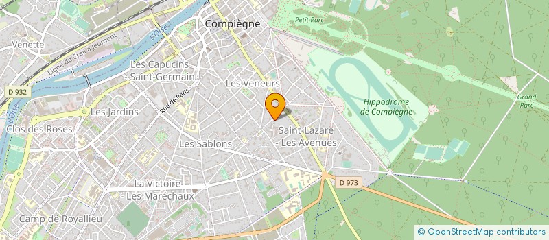 localisation de l'entreprise MADAME SYLVIE DUGAT à COMPIEGNE