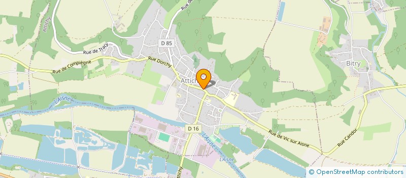 localisation de l'entreprise MADAME SYLVIE DUGROSPREZ  ATTICHY