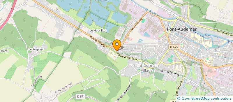 localisation de l'entreprise MADAME SYLVIE DUHAMEL  PONT-AUDEMER