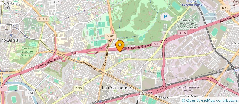 localisation de l'entreprise MADAME SYLVIE DUHAMEL à LA COURNEUVE