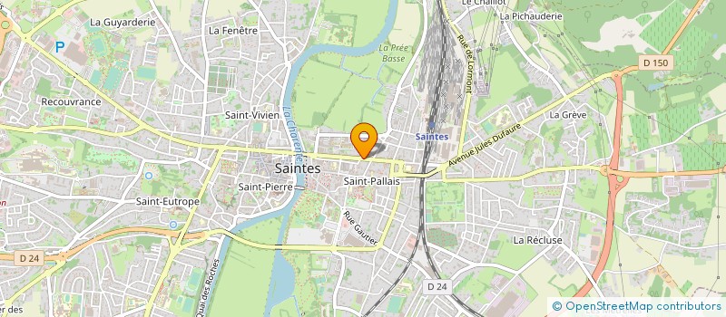 localisation de l'entreprise MADAME SYLVIE DUMET  SAINTES