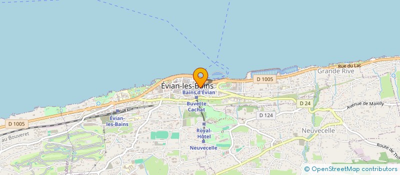 localisation de l'entreprise MADAME SYLVIE DUMONT  EVIAN-LES-BAINS