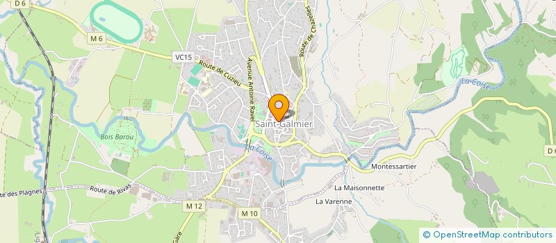 localisation de l'entreprise MADAME SYLVIE DUPASQUIER à SAINT-GALMIER