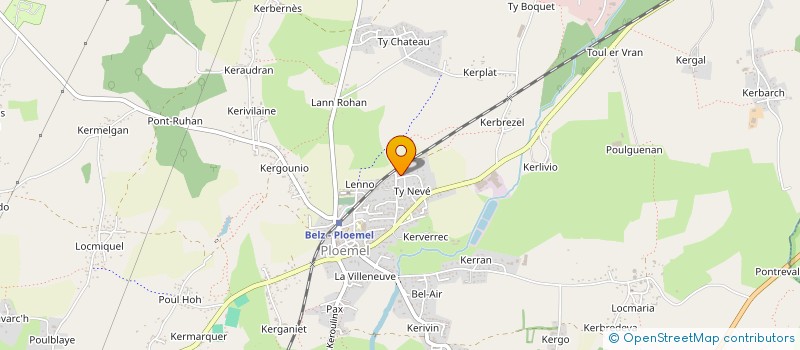 localisation de l'entreprise MADAME SYLVIE DUPLAN  PLOEMEL