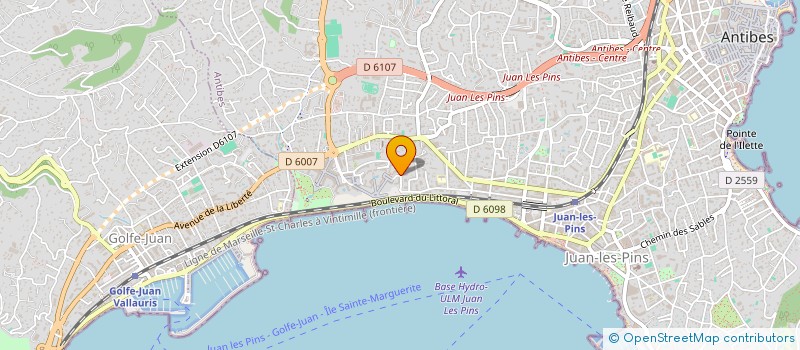 localisation de l'entreprise MADAME SYLVIE DUPONT à ANTIBES