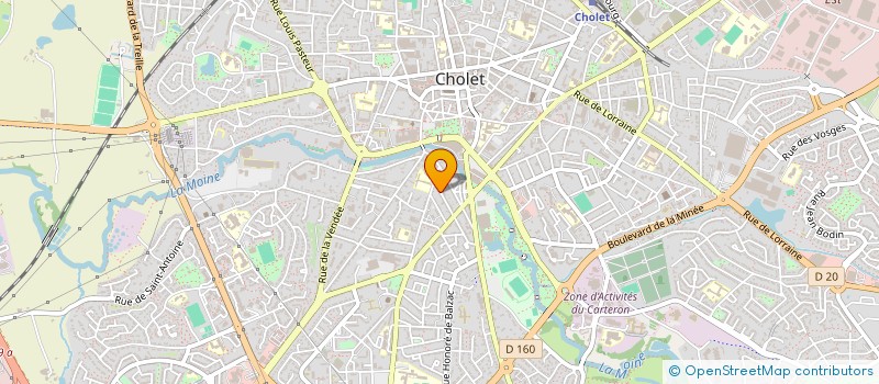localisation de l'entreprise MADAME SYLVIE DUPONT à CHOLET