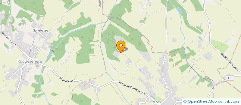 localisation de l'entreprise MADAME SYLVIE DUPUIS  AZAS