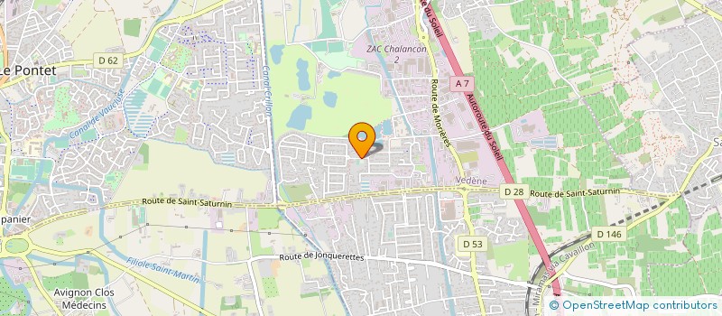 localisation de l'entreprise MADAME SYLVIE DUPUIS  VEDENE