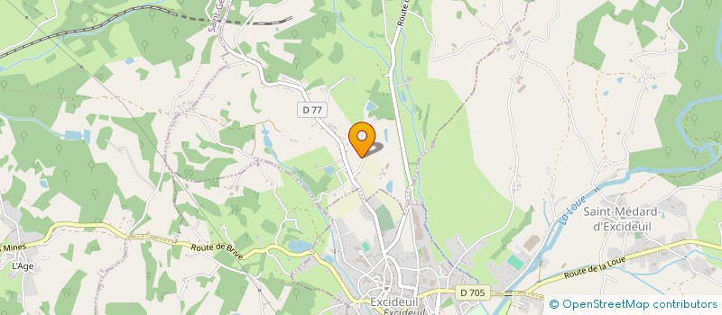 localisation de l'entreprise MADAME SYLVIE DUPUY  CLERMONT D EXCIDEUIL