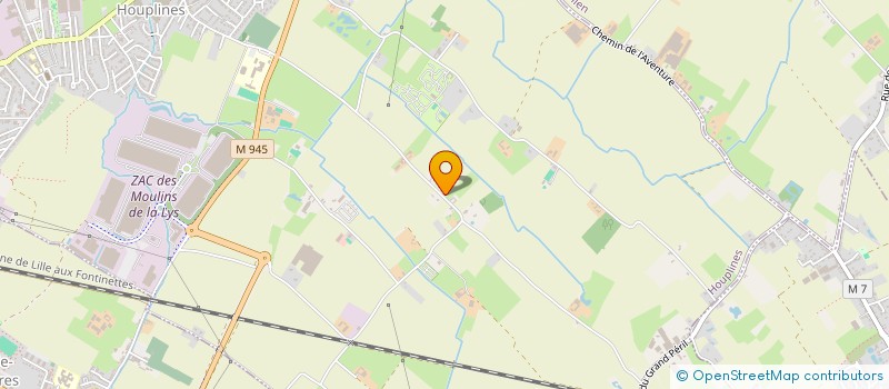 localisation de l'entreprise MADAME SYLVIE DUQUESNE  HOUPLINES