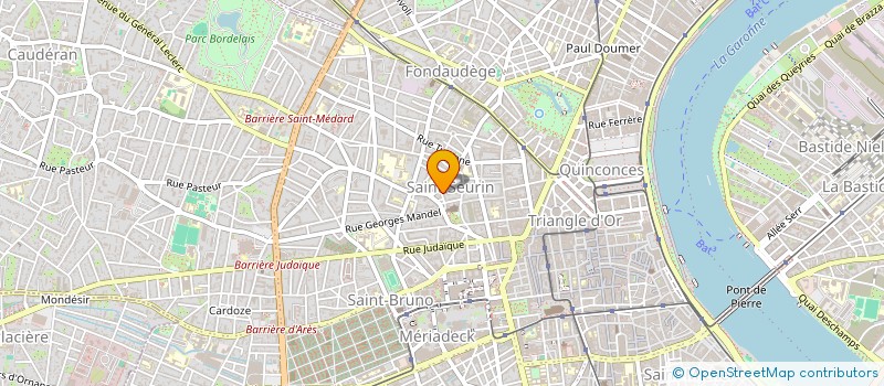localisation de l'entreprise MADAME SYLVIE DURANDEAU à BORDEAUX