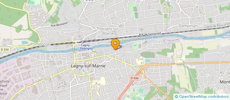 localisation de l'entreprise MADAME SYLVIE DURON  LAGNY-SUR-MARNE