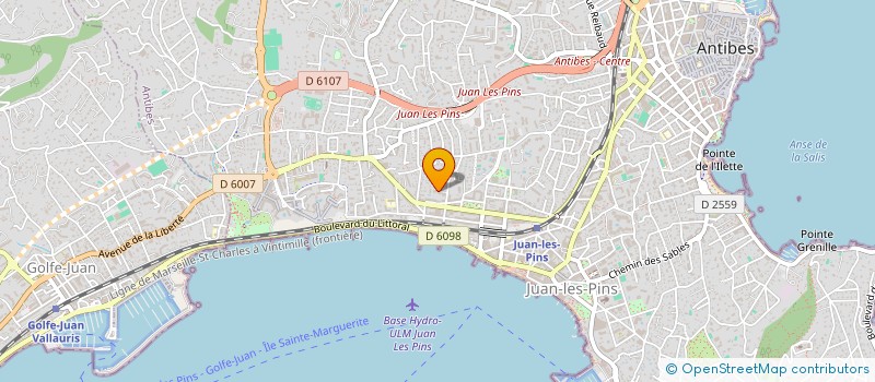 localisation de l'entreprise MADAME SYLVIE DURY à ANTIBES