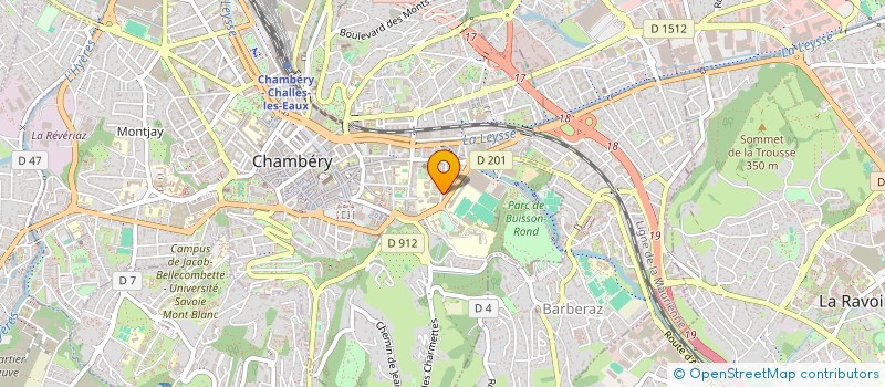 localisation de l'entreprise MADAME SYLVIE DUVERNEY PRET  CHAMBERY