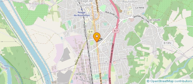 localisation de l'entreprise MADAME SYLVIE ECOCHARD  ROUSSILLON