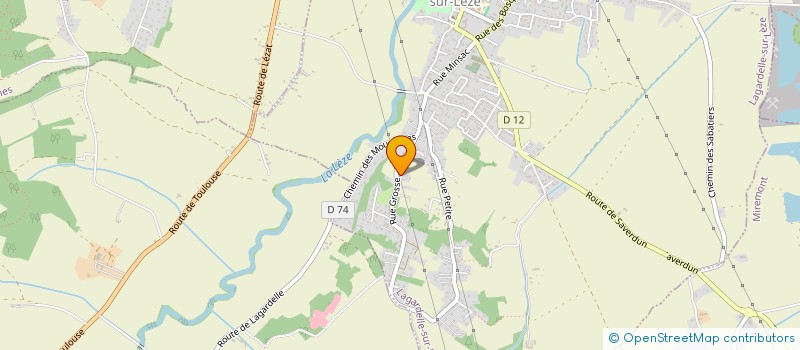 localisation de l'entreprise MADAME SYLVIE ECUYER  LAGARDELLE-SUR-LEZE