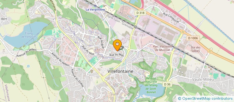 localisation de l'entreprise MADAME SYLVIE ELIANE VACHER à VILLEFONTAINE