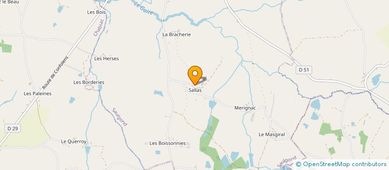 localisation de l'entreprise MADAME SYLVIE ENEE à SAULGOND