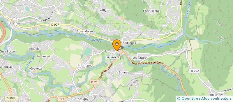 localisation de l'entreprise MADAME SYLVIE ENTRADI  FILLINGES