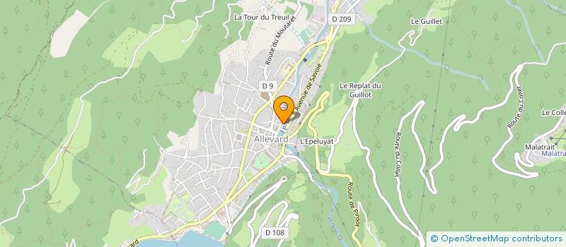 localisation de l'entreprise MADAME SYLVIE EPP  ALLEVARD